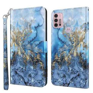 For Motorola Moto G30/G10/G20 3D Painting Pattern Horizontal Flip TPU + PU Leather Case with Holder & Card Slots & Wallet(Milky Way)