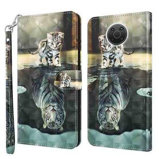For Nokia G20 / G10 / 6.3 3D Painting Pattern Horizontal Flip TPU + PU Leather Case with Holder & Card Slots & Wallet(Cat Tiger)