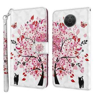 For Nokia G20 / G10 / 6.3 3D Painting Pattern Horizontal Flip TPU + PU Leather Case with Holder & Card Slots & Wallet(Cat Under The Tree)