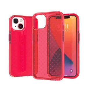 Check Pattern Two-color TPU Protective Case For iPhone 13 mini(Red)