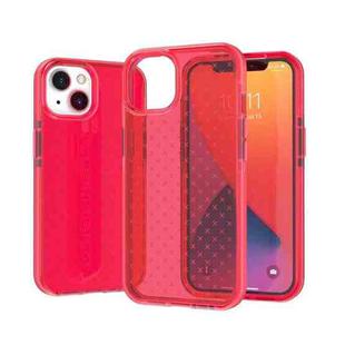 Check Pattern Two-color TPU Protective Case For iPhone 13 Pro(Red)