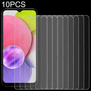 For Samsung Galaxy A03s / A03 Core 10 PCS 0.26mm 9H 2.5D Tempered Glass Film