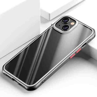 For iPhone 13 mini Beautiful Color TPU + Clear PC Four-corner All-inclusive Shockproof Case (Black)