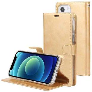 For iPhone 13 mini GOOSPERY BLUE MOON Crazy Horse Texture Horizontal Flip Leather Case with Holder & Card Slot & Wallet (Gold)
