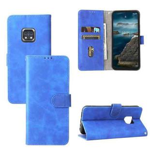 Solid Color Skin Feel Magnetic Buckle Horizontal Flip Calf Texture PU Leather Case with Holder & Card Slots & Wallet For Nokia XR20(Blue)