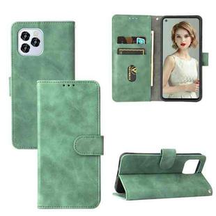 Solid Color Skin Feel Magnetic Buckle Horizontal Flip Calf Texture PU Leather Case with Holder & Card Slots & Wallet For Oukitel C21 Pro(Green)