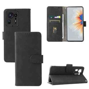 Solid Color Skin Feel Magnetic Buckle Horizontal Flip Calf Texture PU Leather Case with Holder & Card Slots & Wallet For Xiaomi Mix 4(Black)