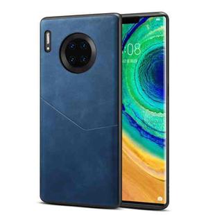For Huawei Mate 30 Pro Skin Feel PU + TPU Protective Case with Card Slot(Blue)