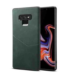 For Samsung Galaxy Note9 Skin Feel PU + TPU Protective Case with Card Slot(Green)