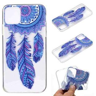 For iPhone 13 Coloured Drawing Pattern Transparent TPU Protective Case(Windmill)