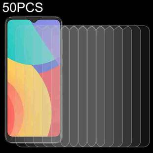 For Alcatel 1S 2021 50 PCS 0.26mm 9H 2.5D Tempered Glass Film