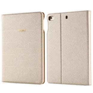 For iPad Mini 2019 & 4 GEBEI PU+TPU Horizontal Flip Protective Case with Holder & Card Slots(Gold)