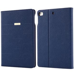 For iPad Mini 2019 & 4 GEBEI PU+TPU Horizontal Flip Protective Case with Holder & Card Slots(Royal Blue)