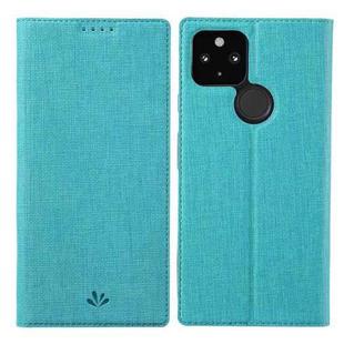 For Google Pixel 5a ViLi DMX Series Shockproof TPU + PU Leather Magnetic Attraction Horizontal Flip Case with Card Slot & Holder(Blue)