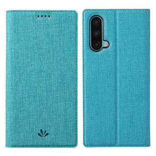 For OnePlus Nord CE 5G ViLi DMX Series Shockproof TPU + PU Leather Magnetic Attraction Horizontal Flip Case with Card Slot & Holder(Blue)
