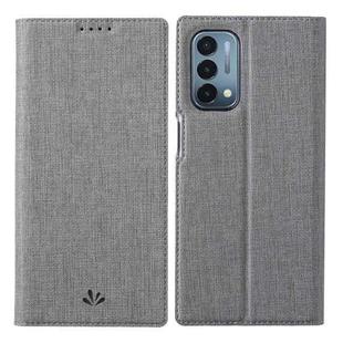 For OnePlus Nord N200 5G ViLi DMX Series Shockproof TPU + PU Leather Magnetic Attraction Horizontal Flip Case with Card Slot & Holder(Grey)