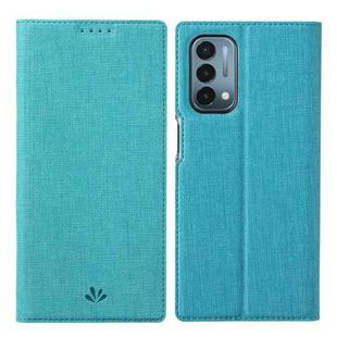 For OnePlus Nord N200 5G ViLi DMX Series Shockproof TPU + PU Leather Magnetic Attraction Horizontal Flip Case with Card Slot & Holder(Blue)