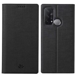 For OPPO Reno5 A ViLi DMX Series Shockproof TPU + PU Leather Magnetic Attraction Horizontal Flip Case with Card Slot & Holder(Black)