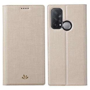 For OPPO Reno5 A ViLi DMX Series Shockproof TPU + PU Leather Magnetic Attraction Horizontal Flip Case with Card Slot & Holder(Gold)