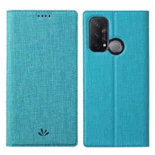 For OPPO Reno5 A ViLi DMX Series Shockproof TPU + PU Leather Magnetic Attraction Horizontal Flip Case with Card Slot & Holder(Blue)