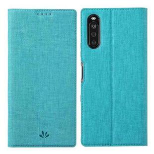 For Sony Xperia 10 III ViLi DMX Series Shockproof TPU + PU Leather Magnetic Attraction Horizontal Flip Case with Card Slot & Holder(Blue)