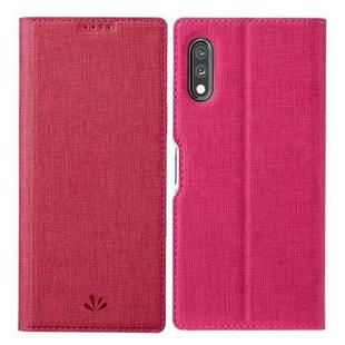 For Sony Xperia Ace II ViLi DMX Series Shockproof TPU + PU Leather Magnetic Attraction Horizontal Flip Case with Card Slot & Holder(Rose Red)