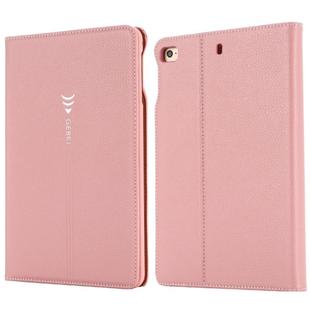 For iPad Mini 2019 & 4 & 3 & 2 & 1 GEBEI PU+TPU Horizontal Flip Protective Case with Holder & Card Slots(Rose Gold)