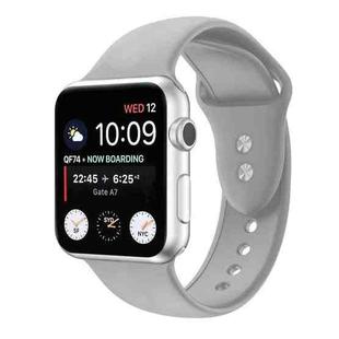 Double Nail Silicone Strap Watch Band For Apple Watch Series 8&7 41mm / SE 2&6&SE&5&4 40mm / 3&2&1 38mm(Grey)