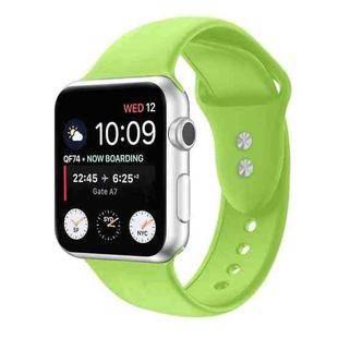Double Nail Silicone Strap Watch Band For Apple Watch Series 8&7 41mm / SE 2&6&SE&5&4 40mm / 3&2&1 38mm(Green)