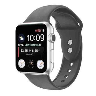 Double Nail Silicone Strap Watch Band For Apple Watch Series 8&7 41mm / SE 2&6&SE&5&4 40mm / 3&2&1 38mm(Dark Grey)