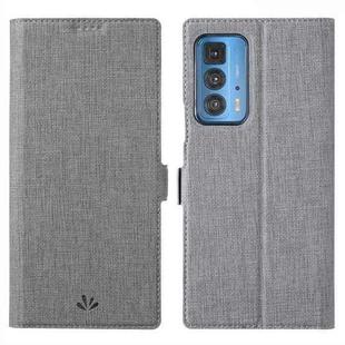 ViLi K Series Shockproof TPU + PU Leather Magnetic Buckle Horizontal Flip Case with Card Slots & Wallet & Holder For Motorola Moto Edge 20 Pro(Grey)