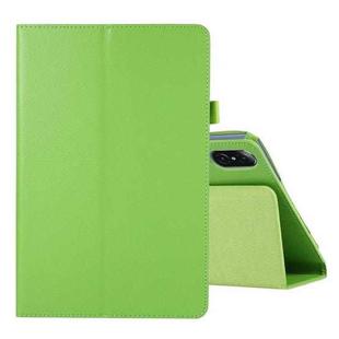 For Honor Tablet V7 Pro Litchi Texture Solid Color Horizontal Flip Leather Case with Holder & Pen Slot(Green)