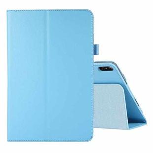 For Honor Tablet V7 Pro Litchi Texture Solid Color Horizontal Flip Leather Case with Holder & Pen Slot(Sky Blue)