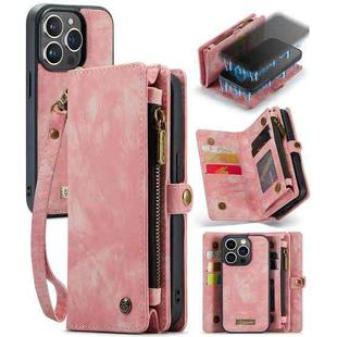 For iPhone 13 Pro Max CaseMe-008 Detachable Multifunctional Horizontal Flip Leather Case(Pink)