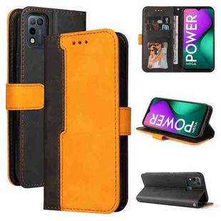 Business Stitching-Color Horizontal Flip PU Leather Case with Holder & Card Slots & Photo Frame For Infinix Smart 5 / Hot 10 Lite / X657(Orange)