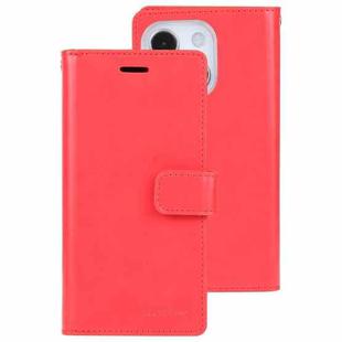 For iPhone 13 GOOSPERY MANSOOR Crazy Horse Texture Horizontal Flip Leather Case with Holder & Card Slots & Wallet(Red)