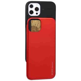 For iPhone 13 Pro Max GOOSPERY SKY SLIDE BUMPER TPU + PC Sliding Back Cover Protective Case with Card Slot (Red)