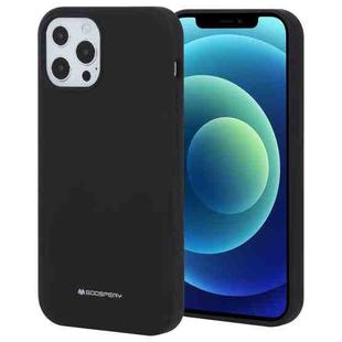 For iPhone 13 Pro GOOSPERY SILICONE Solid Color Soft Liquid Silicone Shockproof Soft TPU Case (Black)