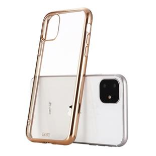 For iPhone 11 Pro GEBEI Plating TPU Shockproof Protective Case(Gold)