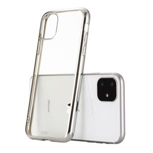 For iPhone 11 GEBEI Plating TPU Shockproof Protective Case(Silver)