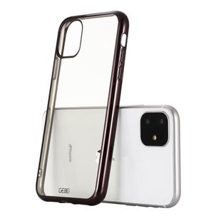 For iPhone 11 Pro Max GEBEI Plating TPU Shockproof Protective Case(Black)