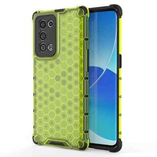 For OPPO Reno6 Pro+ 5G Shockproof Honeycomb PC + TPU Protective Case(Green)