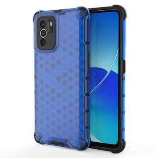 For OPPO Reno6 Z Shockproof Honeycomb PC + TPU Protective Case(Blue)