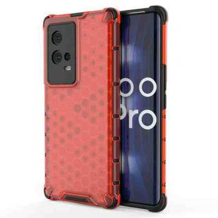For Vivo iQOO 8 Pro Shockproof Honeycomb PC + TPU Protective Case(Red)