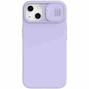 For iPhone 13 NILLKIN CamShield MagSafe Magnetic Liquid Silicone + PC Full Coverage Case(Purple)