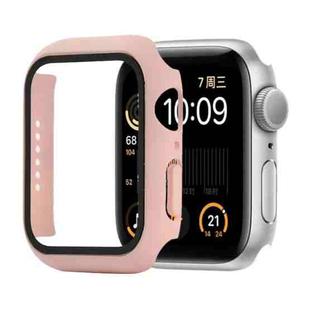 Shockproof PC+Tempered Glass Protective Case with Packed Carton For Apple Watch Series 6 & SE & 5 & 4 44mm(Pink)