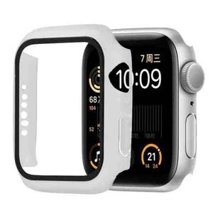 Shockproof PC+Tempered Glass Protective Case with Packed Carton For Apple Watch Series 6 & SE & 5 & 4 44mm(Matte Transparent)