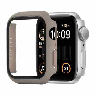 Shockproof PC+Tempered Glass Protective Case with Packed Carton For Apple Watch Series 6 & SE & 5 & 4 44mm(Khaki)