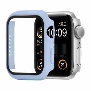 Shockproof PC+Tempered Glass Protective Case with Packed Carton For Apple Watch Series 6 & SE & 5 & 4 44mm(Ice Sea Blue)