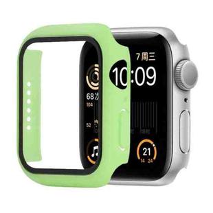 Shockproof PC+Tempered Glass Protective Case with Packed Carton For Apple Watch Series 6 & SE & 5 & 4 44mm(Grass Green)